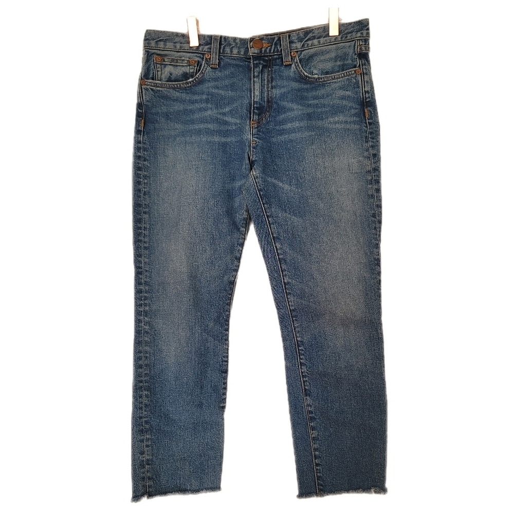 Crippen Jeans Womens Size 28 Blue Raw Hem